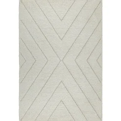 Tapis moderne shaggy entretien facile - Crème - 200 x 290 cm - Bahar Shaggy
