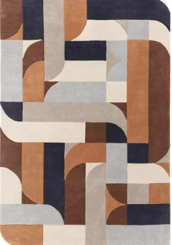 Tapis moderne tufté main en laine JINGA 160x230 cm