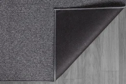 Tapis moderne uni anti-salissures, Anthracite, 240 x 340 cm - NATAL