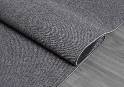 Tapis moderne uni anti-salissures, Anthracite, 80 x 150 cm - NATAL