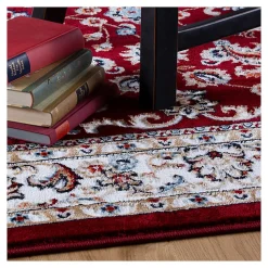 Tapis oriental en polyester Aksan 170x120 CM - Rouge