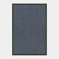 Tapis paillasson pour porte d'entrée - Bleu - 60 x 90 cm