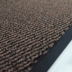 Tapis paillasson pour porte d'entrée - Marron - 90 x 150 cm