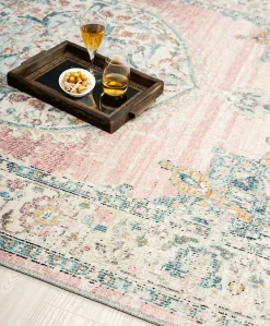 Tapis Palma extérieur Oriental, Rose, 200 x 290 cm