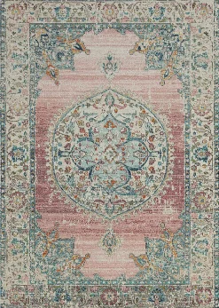 Tapis Palma extérieur Oriental, Rose, 80 x 300 cm