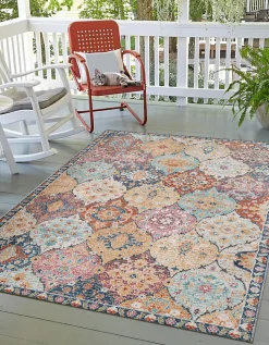 Tapis Palma extérieur Vintage, Multi, 120 x 170 cm
