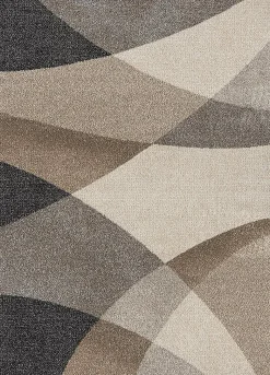 Tapis Pearl moderne salon moderne contour, Beige, 120 x 160 cm