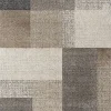 Tapis Pearl moderne salon découpe géométrique, Beige, 200 x 280 cm