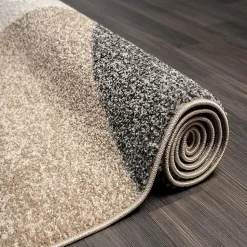 Tapis Pearl moderne salon moderne contour, Beige, 200 x 280 cm