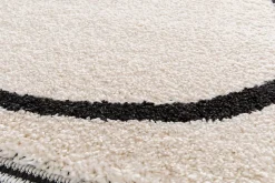 Tapis poil ras Chios L. 120 x l. 170 x ep. 2,2 cm blanc GoodHome