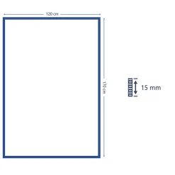 Tapis poil ras Diablo L. 120 x l. 170 x ep. 1,5 cm gris GoodHome