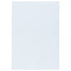 Tapis poils longs shaggy tissé motif uni UNI I, Blanc