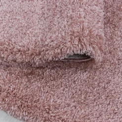 Tapis poils longs shaggy tissé motif uni UNI B, Rose