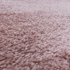 Tapis poils longs shaggy tissé motif uni UNI B, Rose