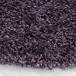 Tapis poils longs shaggy tissé motif uni UNI I, Violet