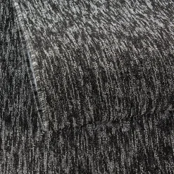 Tapis pour une chambre ou une entrée tissé motif uni SAKRDA, Noir