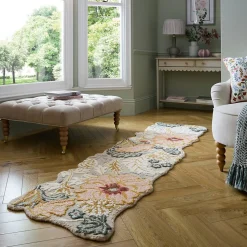 Tapis pure laine floral ZINNIA 120x170 cm