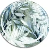 Tapis PVC rond Tulup fi90 cm Facile d'entretien Fleurs à l'aquarelle