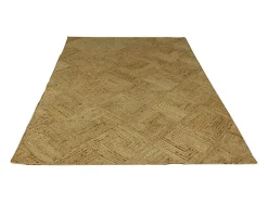 Tapis rectangle 100% jute tressé -160 x 230 cm - Naturel - DAYA