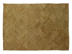 Tapis rectangle 100% jute tressé - 200 x 290 cm - Naturel - DAYA