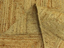 Tapis rectangle 100% jute tressé - 200 x 290 cm - Naturel - DAYA