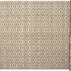 Tapis rectangle en jute et coton L.180 x l.120 cm