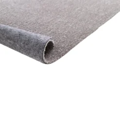 Tapis rectangulaire gris 170 x 120 cm effet viscose GoodHome Yoroo