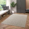 Tapis rectangulaire gris 230 x 160 cm effet viscose GoodHome Yoroo