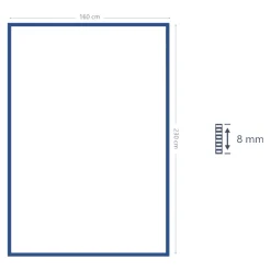 Tapis rectangulaire gris 230 x 160 cm effet viscose GoodHome Yoroo