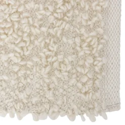 Tapis rectangulaire Soana bouclette 60x90cm- Taupe- Atmosphera