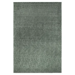 Tapis rectangulaire vert kaki 170 x 120 cm effet viscose GoodHome Yoroo