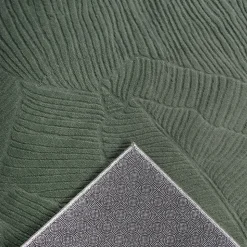 Tapis Rio salon antidérapant feuilles, Forêt, 140 x 200 cm