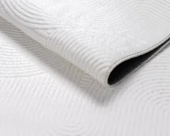 Tapis Rio salon antidérapant arc, Blanc cassé, 120 x 160 cm