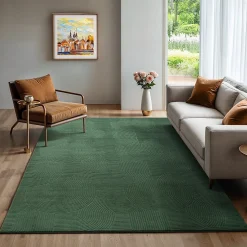 Tapis Rio salon antidérapant arc, Forêt, 160 x 220 cm
