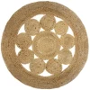 Tapis rond en jute ajouré Esra Ø80 cm