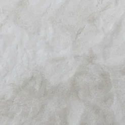 Tapis rond fausse fourrure beige ⌀90cm Ornami