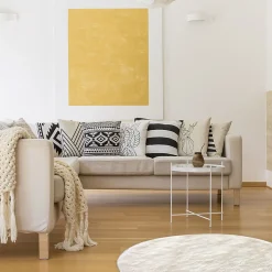 Tapis rond imitiation fourrure Cocooning