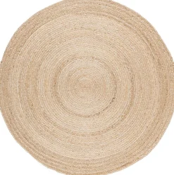 Tapis rond Melua en jute tissé Ø80cm GoodHome