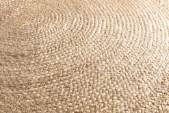 Tapis rond Melua en jute tissé Ø80cm GoodHome