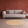 Tapis rond Melua en jute tissé Ø130cm GoodHome