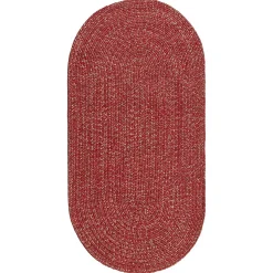 Tapis rond ou oval style jute intérieur extérieur JUTY 120x120 cm