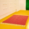 Tapis réversible Sodeco jaune et rouge l.60 x L.90 cm