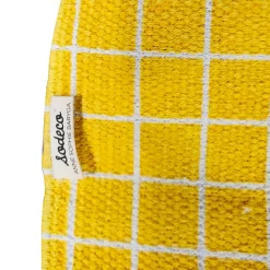 Tapis réversible Sodeco jaune et rouge l.60 x L.90 cm