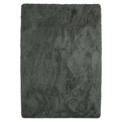 Tapis salon à base fine souple extra doux gris foncé 160x230