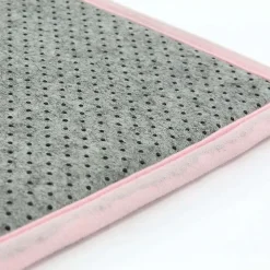 Tapis salon aspect velours extra-doux rose 60x90