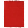 Tapis salon en coton rouge 150x200