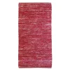 Tapis salon en cuir tressé burgundy 60x120