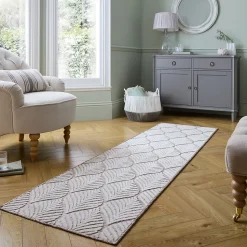 Tapis salon et chambre moderne tissé plat LEAVO 200x290 cm