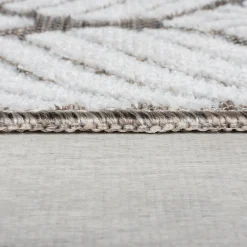 Tapis salon et chambre moderne tissé plat LEAVO 200x290 cm