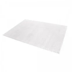 Tapis salon et chambre tissé motif faux uni DAMCIA, crème